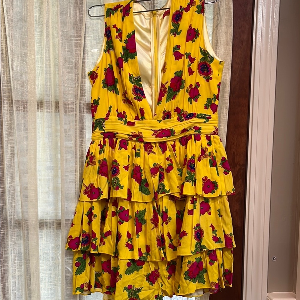New Arrivals Floral Yellow Sleeveless Dress